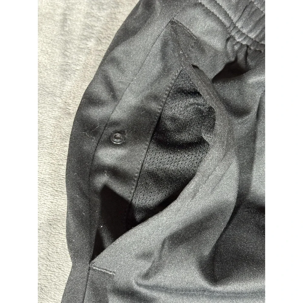 Nike Track Pants Mens Medium Black Dri-FIT Tapered Zip Hem Running Soccer Sport